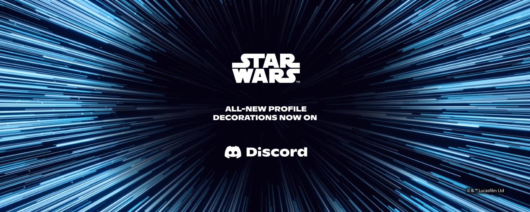  A banner that says: “Star Wars, all-new Profile Decorations now on Discord.”