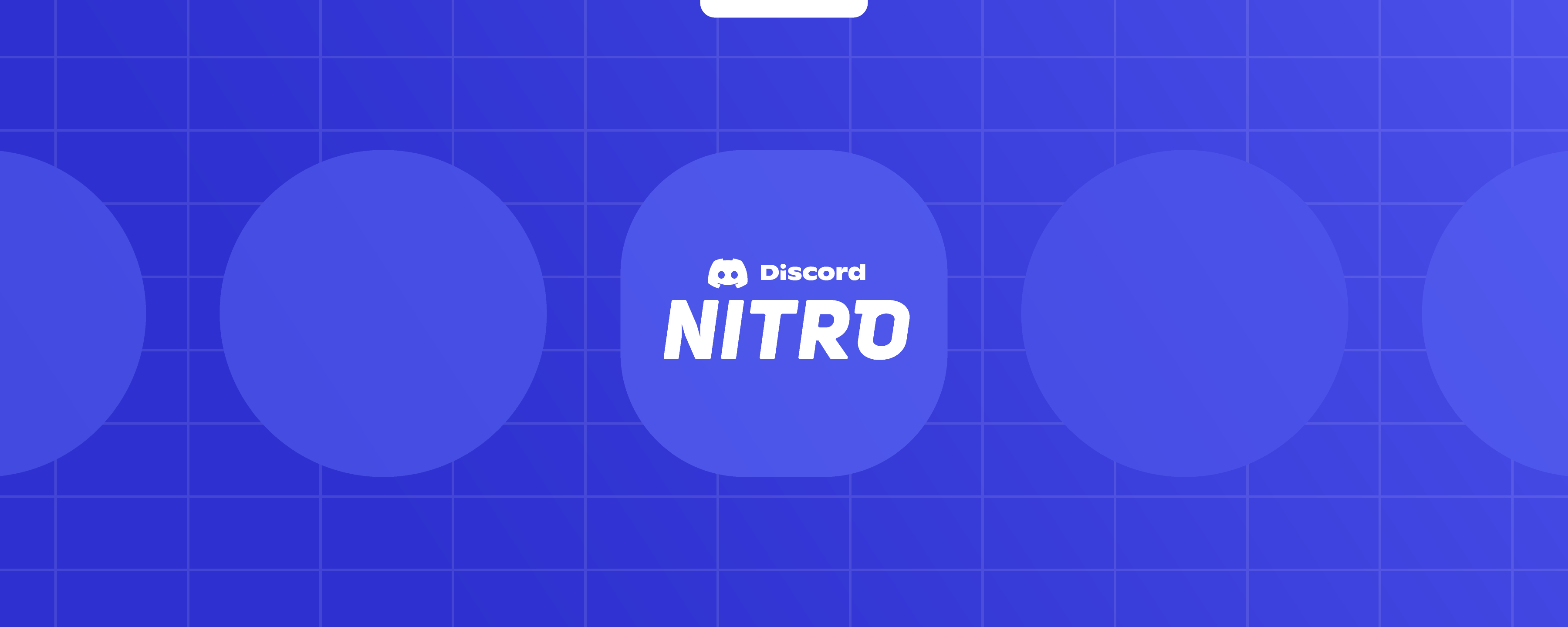 A simple image of the Discord Nitro logo on a blurple background.