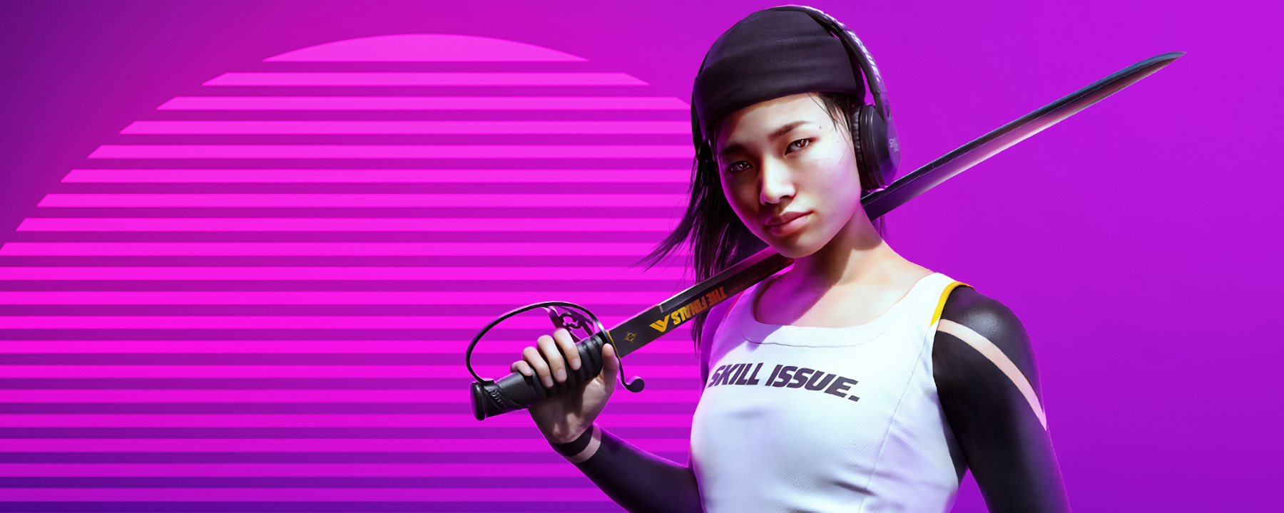 A torso-up preview of the Discord-exclusive Skill Issue set for THE FINALS.