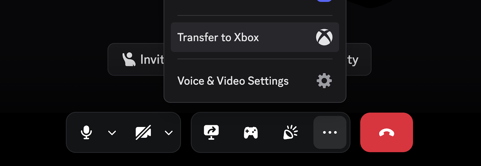 The Transfer to Xbox option.